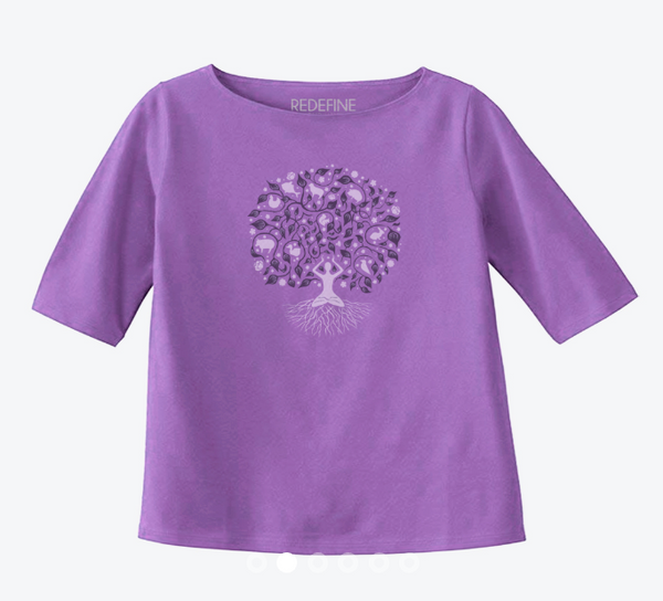 Tree of Compassion 3/4 Sleeve Top